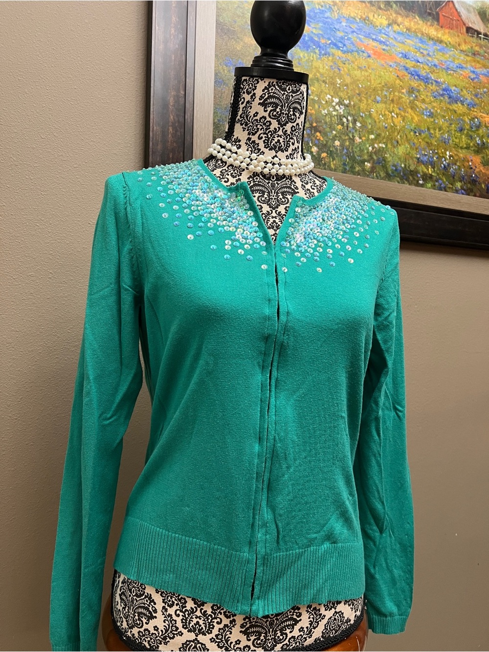Vintage Y2K GAP Teal Cardigan